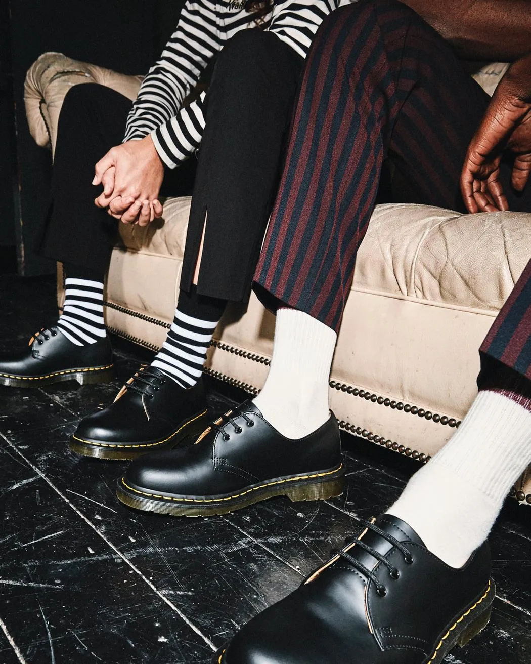 1461 Smooth Leather Shoes - Black Vintage Smooth