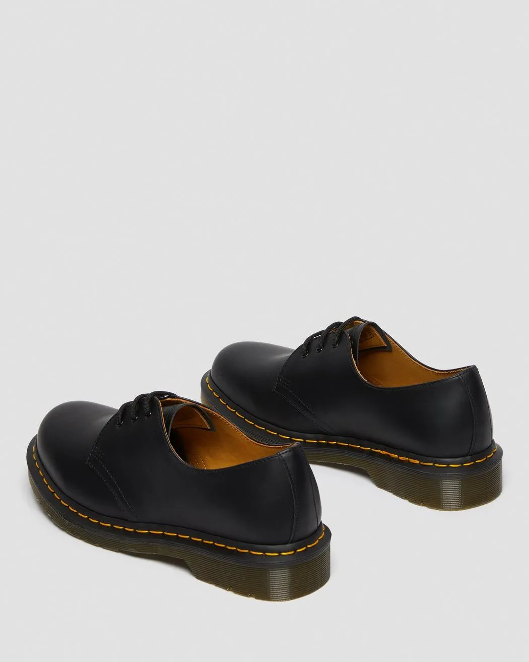 1461 Smooth Leather Shoes - Black Vintage Smooth