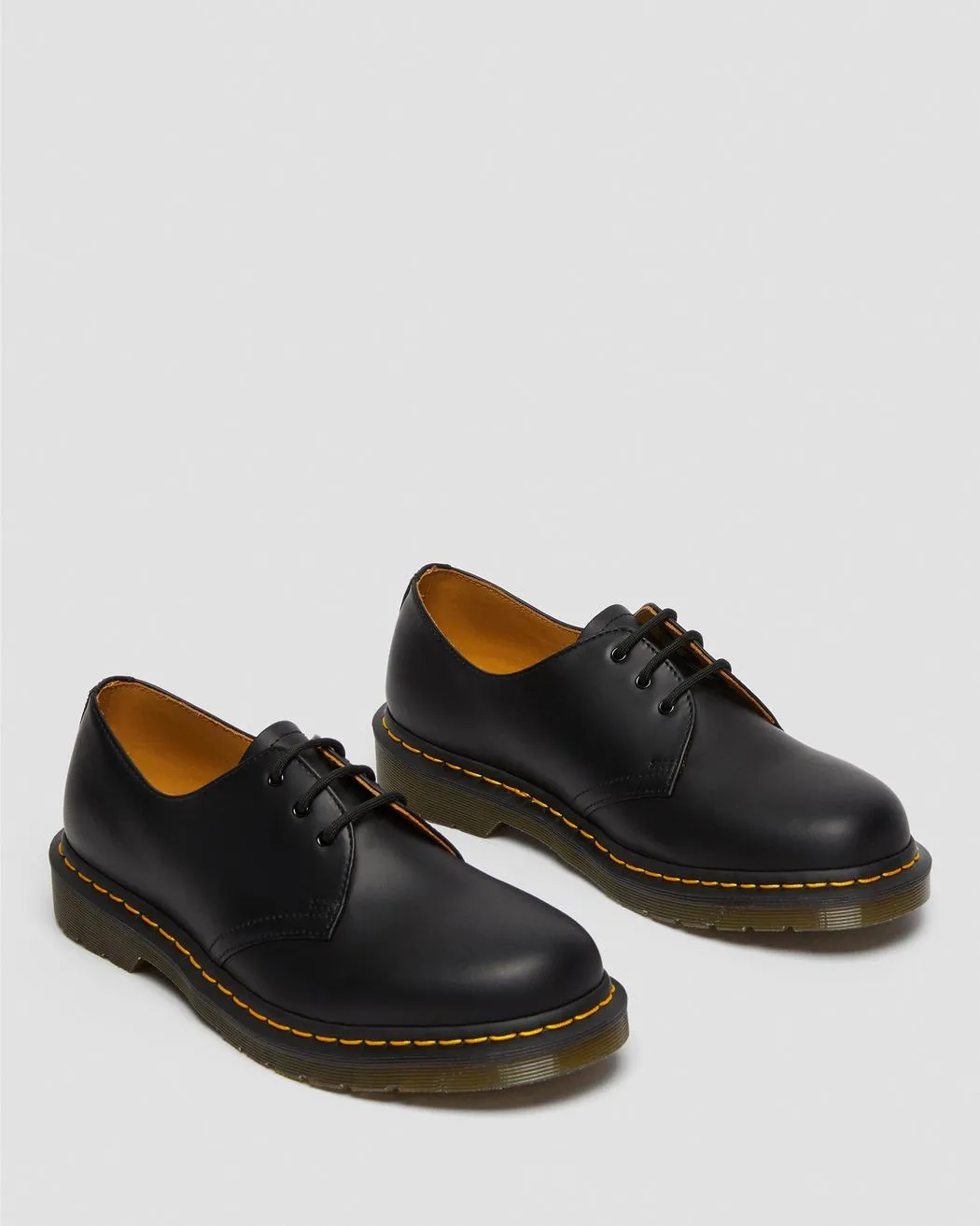 1461 Smooth Leather Shoes - Black Vintage Smooth