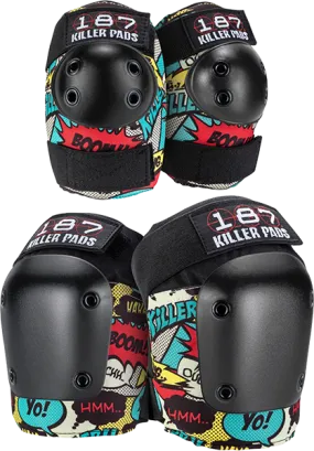 187 Combo Pack Knee/Elbow Pad Set L/Xl-Comic