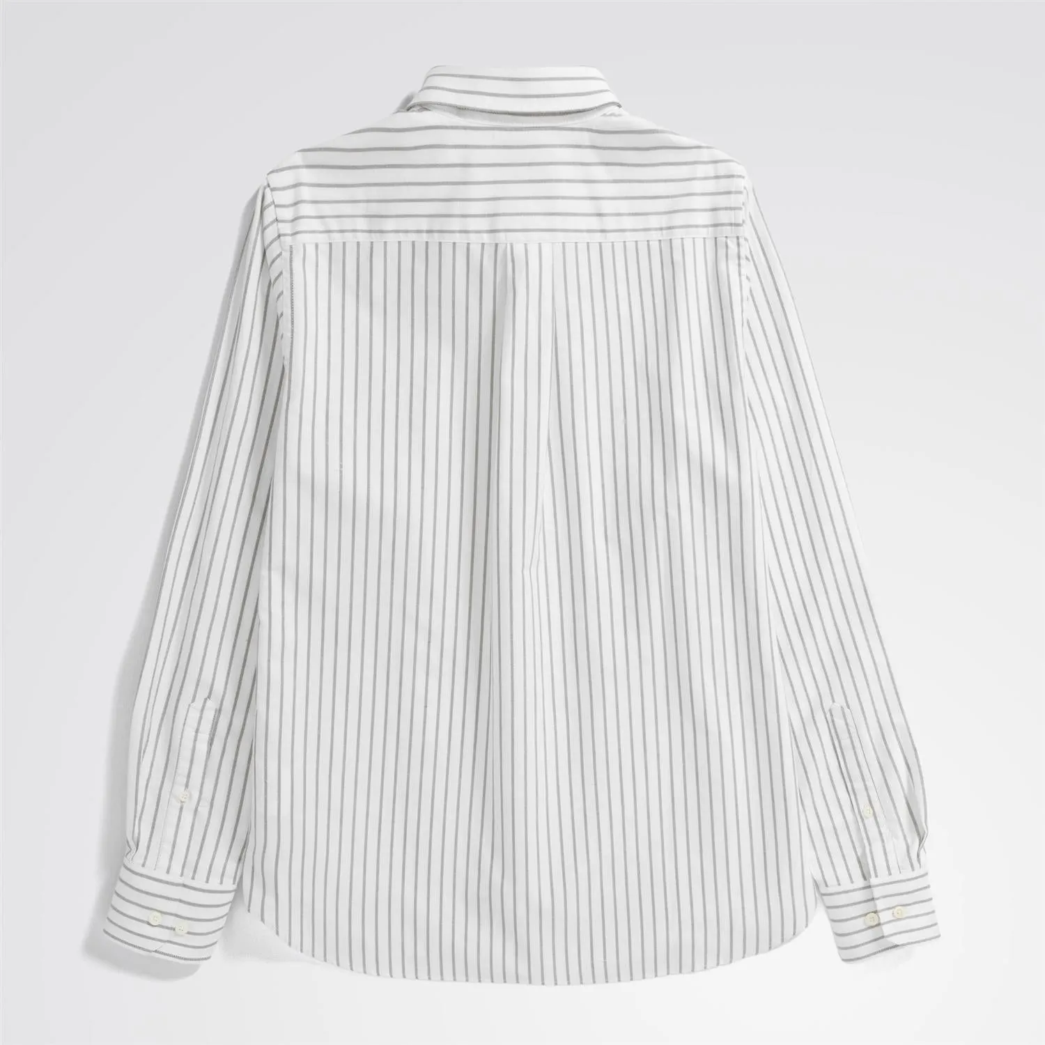 Algot Relaxed Organic Oxford Monogram Shirt - Spruce Green