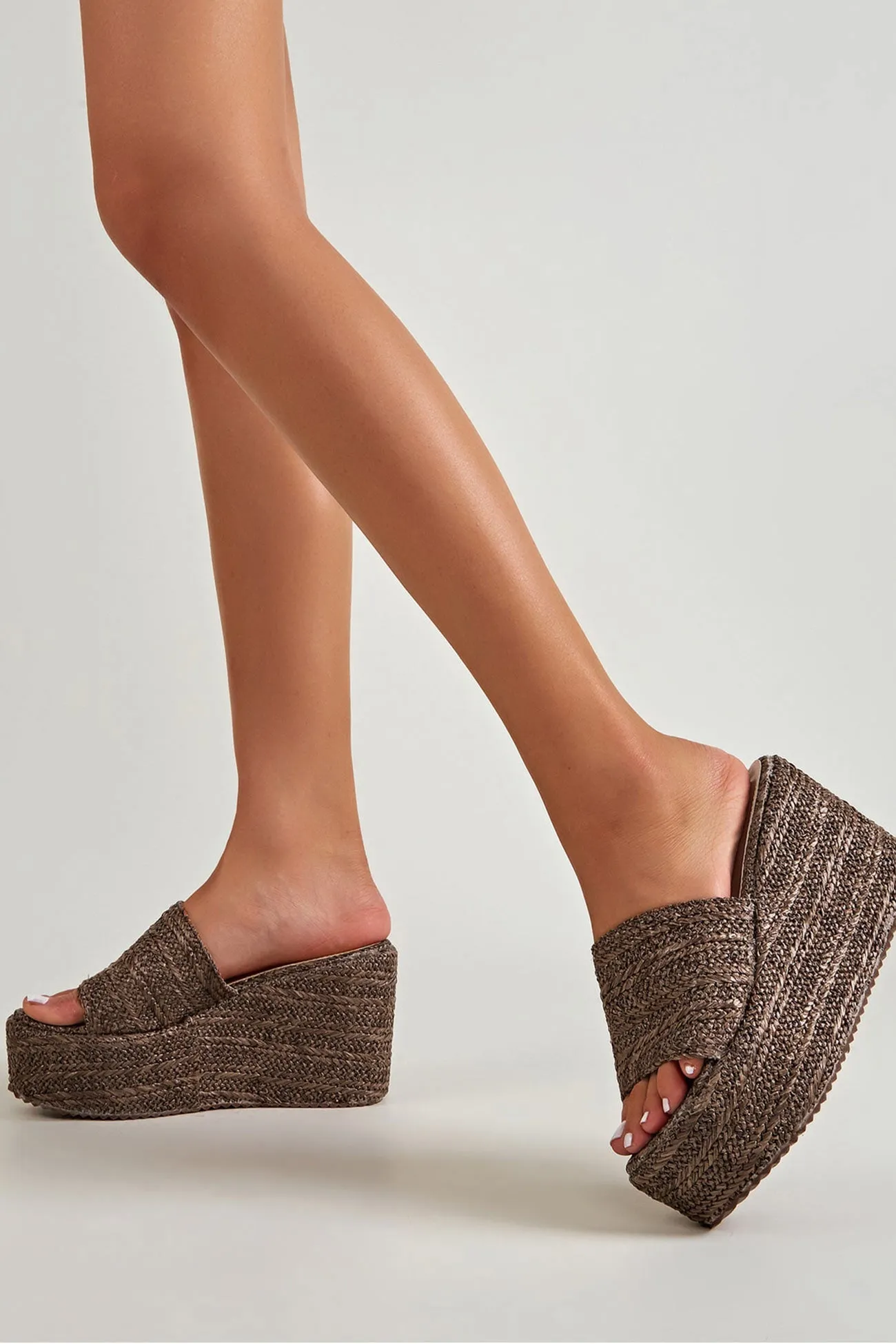 Amozae-Solid Espadrille Wedge Sandals