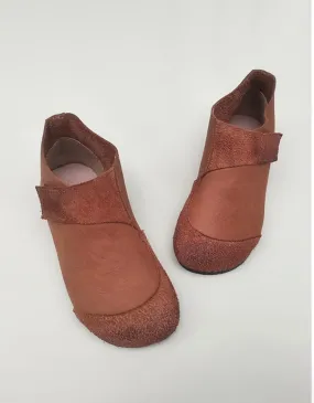 Autumn Handmade Retro Leather Flat Ankle Boots