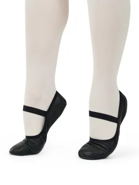 CAPEZIO 212C LILY BLACK LEATHER BALLET SHOES
