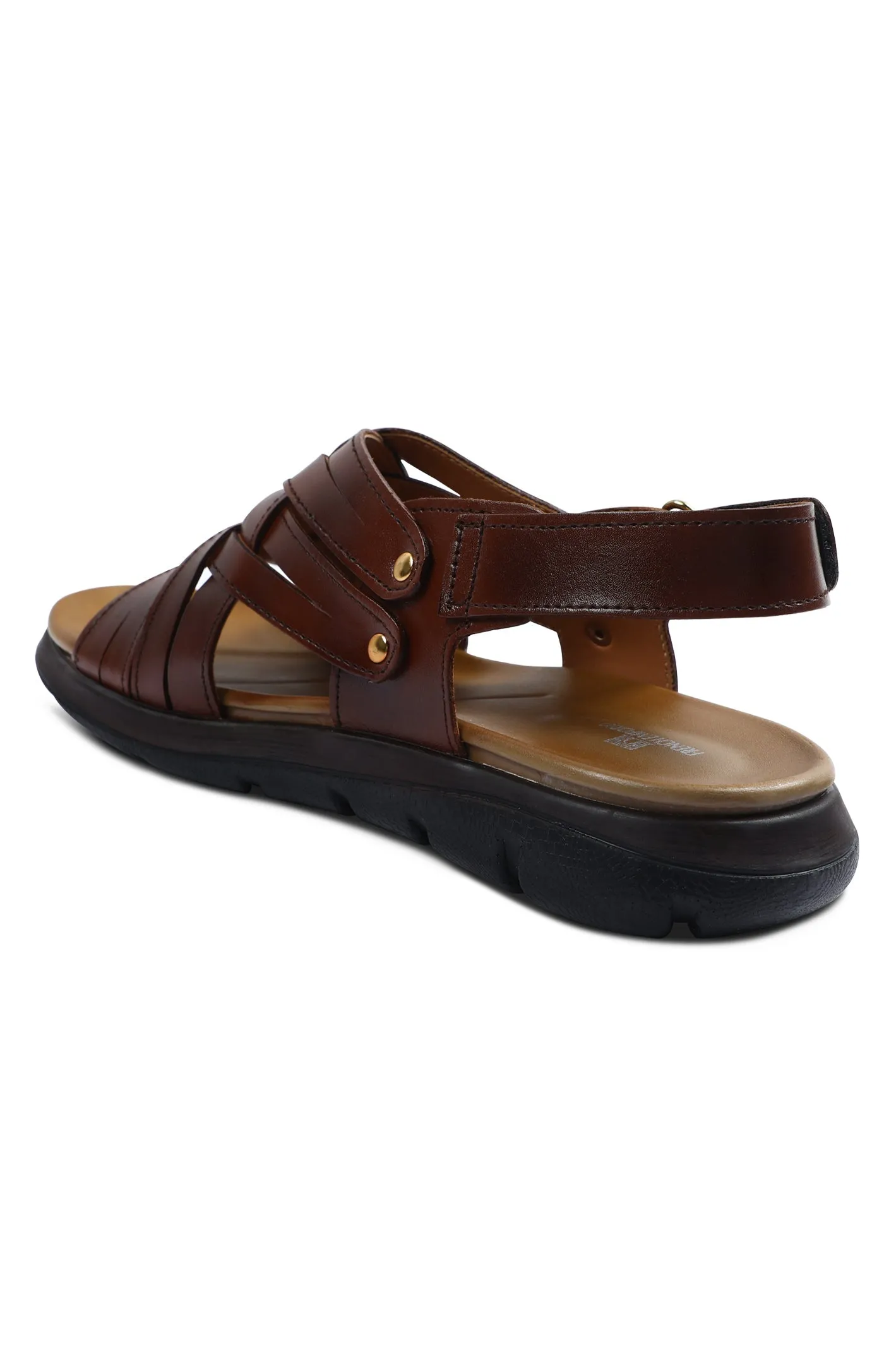 French Emporio Men Sandals SKU: SLD-0029-BROWN