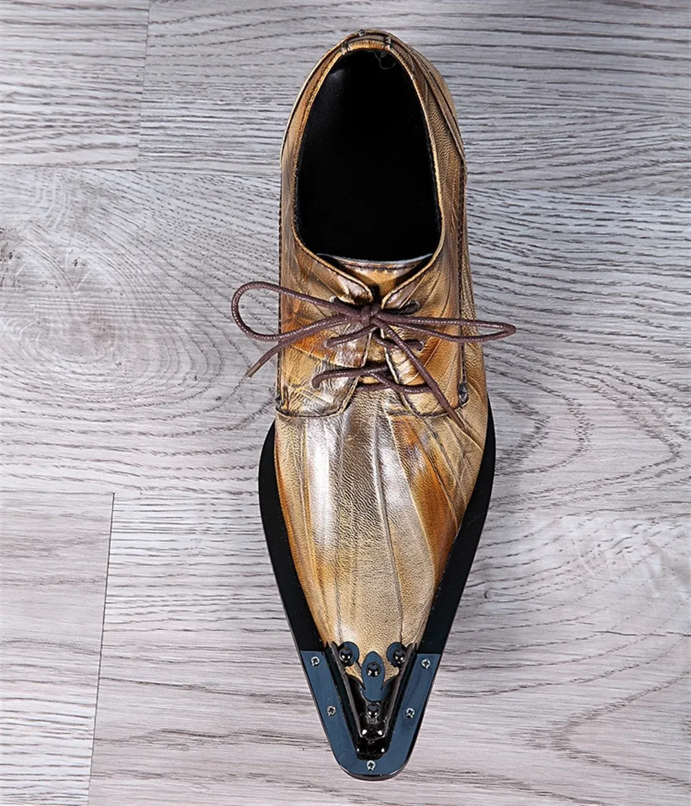 Lace up Steel Toe Mens Oxford Shoes
