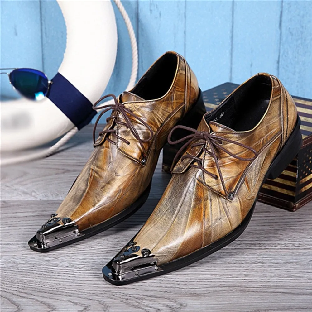 Lace up Steel Toe Mens Oxford Shoes