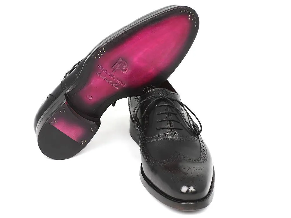 Paul Parkman Black Wingtip Oxford Shoes