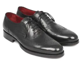Paul Parkman Black Wingtip Oxford Shoes