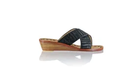 Petra No Strap 35mm Wedges - Black