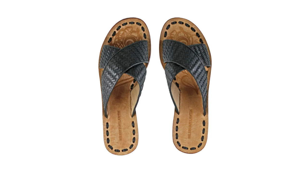 Petra No Strap 35mm Wedges - Black