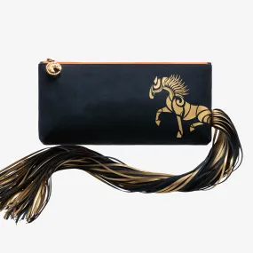 Ponytail Clutch "Oxford Blue"