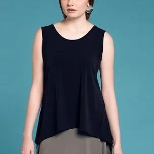 Side Slit Tank Black (Short)