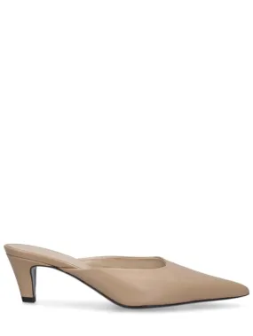 Toteme   55mm The Leather mule pumps 