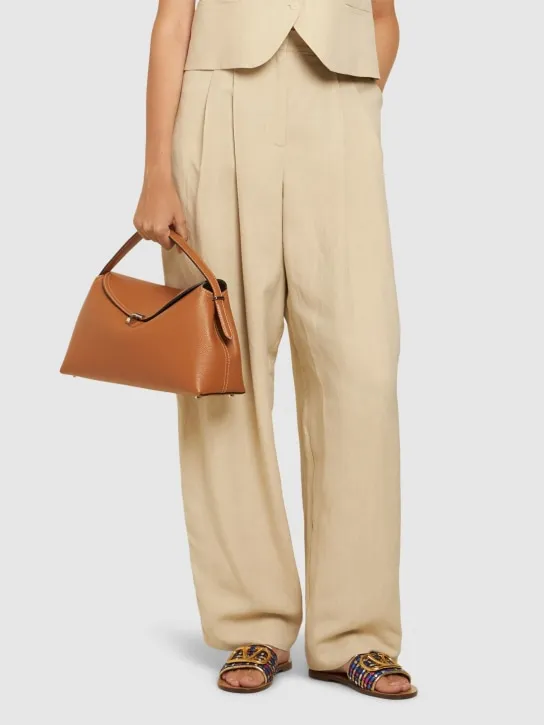 Valentino Garavani   5mm Vlogo cotton flat sandals 