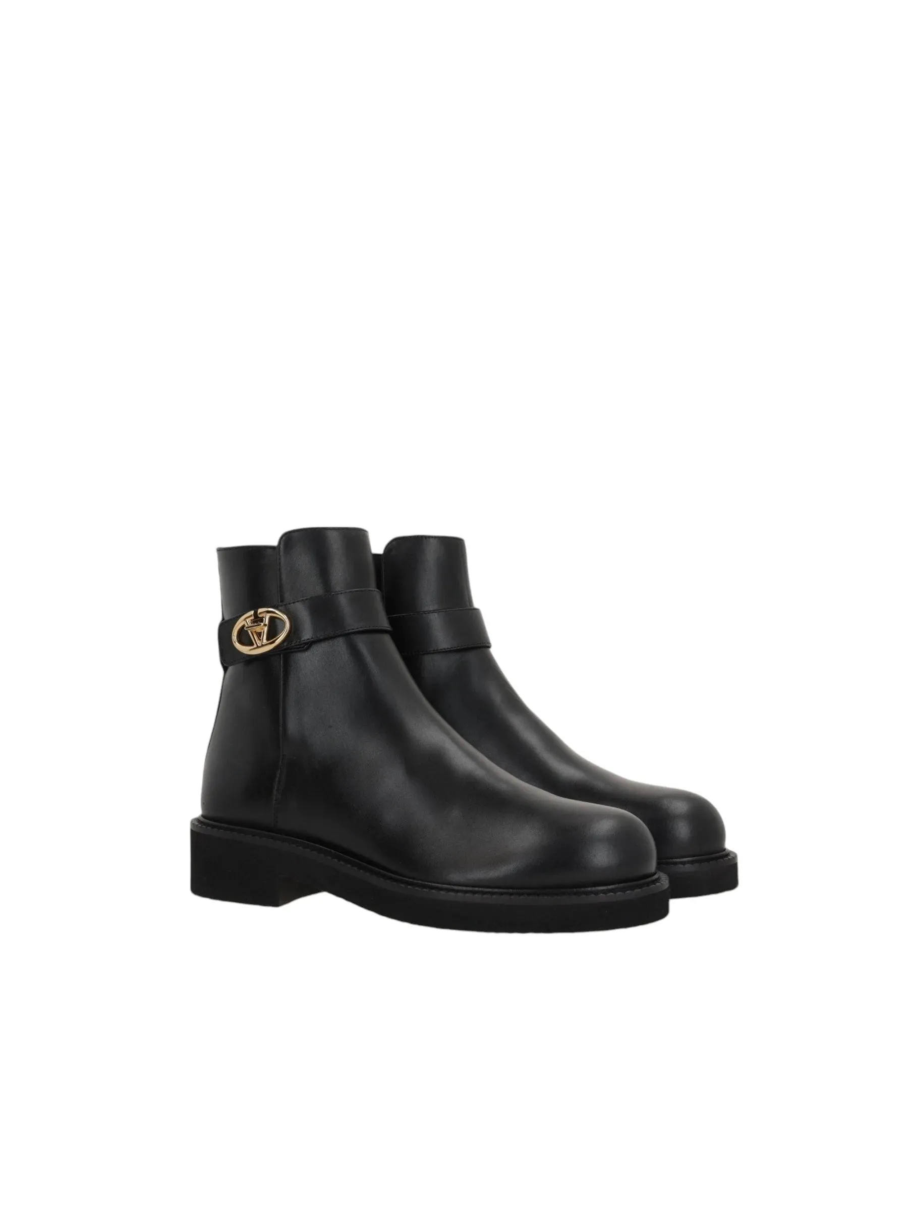 Vlogo Locker Leather Ankle Boots